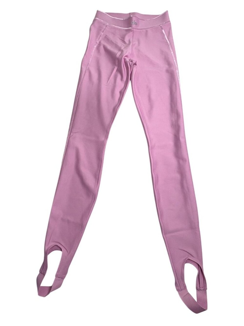 ALO Yoga Airlift High-Waist Love Language Stirrup Legging in Candy Heart Pink